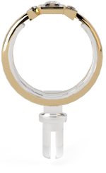 Скоба для кольца/объемная матовая/вертикальная/D-21 мм.