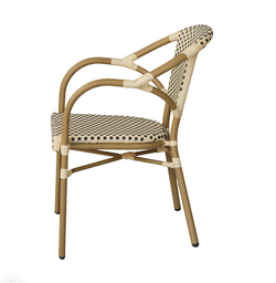 "Кабри" обеденная группа плетеная на 4 персоны, цвет бежево-коричневый