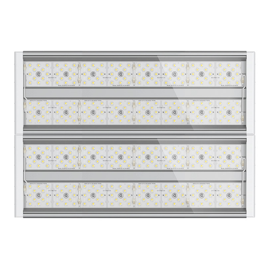 Светильник LED АВРОРА ДСП03-160-202-5К-Р Г60 160Вт 5000K IP65 Прозрачный 24000лм 482х333х100мм WOLTA PRO