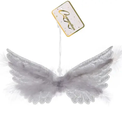 Подвеска «Волшебные крылья» 23 см, Серебро