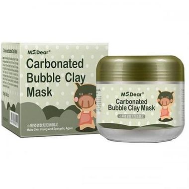 Пузырьковая маска для лица BIOAQUA. Little black pig bubble mask mud.