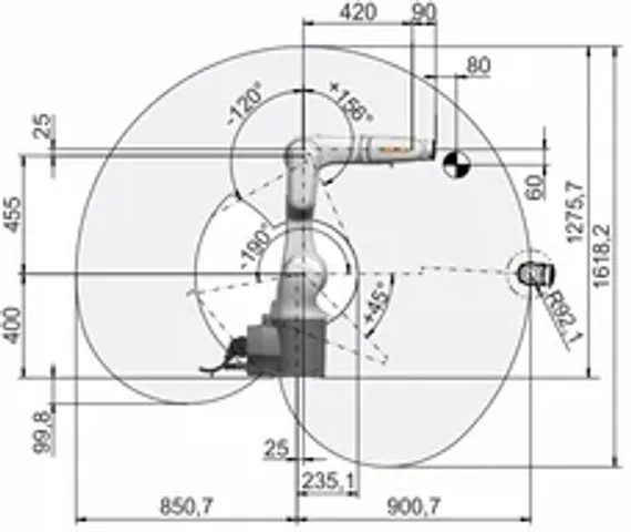 Промышленный робот KUKA KR AGILUS, KR 10 R1100-2