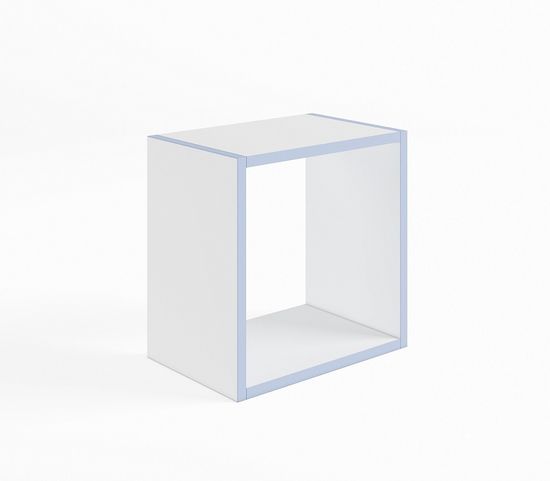 Полка ФЕХТА квадратная /348*348*230/ белый / серенити