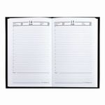 Ежедневник датированный на 4 года А5 145х215 мм BRAUBERG бумвинил 192 л., черный, 126543