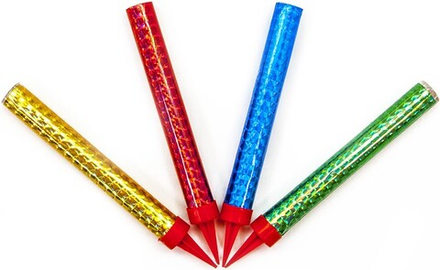 Свеча Фонтан для торта, Цветное пламя, 40 сек, Ассорти, 12 см, 1 шт