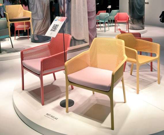 Уличное кресло Net Relax коралловое