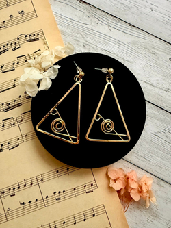 Серьги "Геометрия звука"