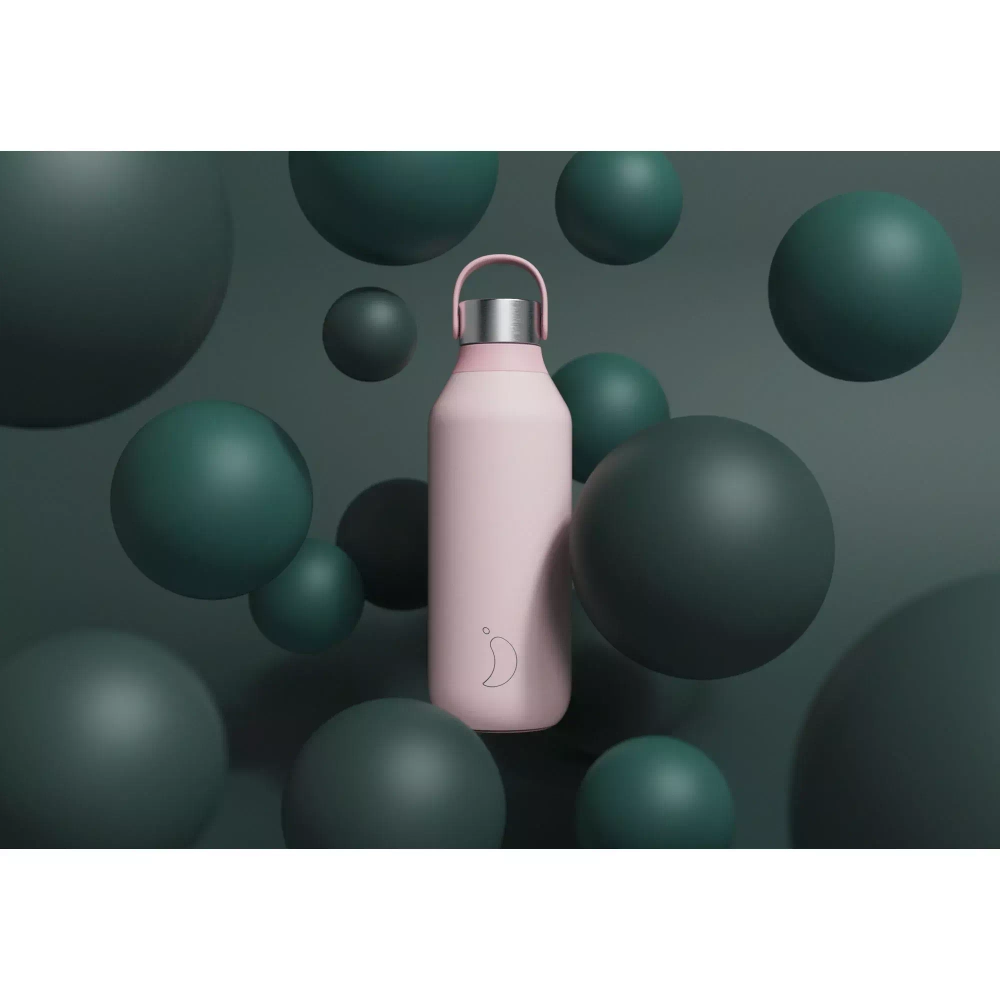 Chilly's Bottles - Термобутылка Series 2 1л розовая / артикул   B1000S2BPNK  / GTIN 604947807649