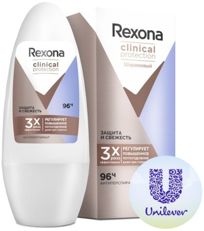 Rexona шарик CLINICAL PROTECTION Защита и свежесть 50мл.