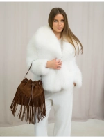 сумка через плечо тоут средняя натуральная замша