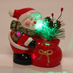 Фигурка с подсветкой Miracle «Новогодние друзья с веточкой» 10,6*13 см