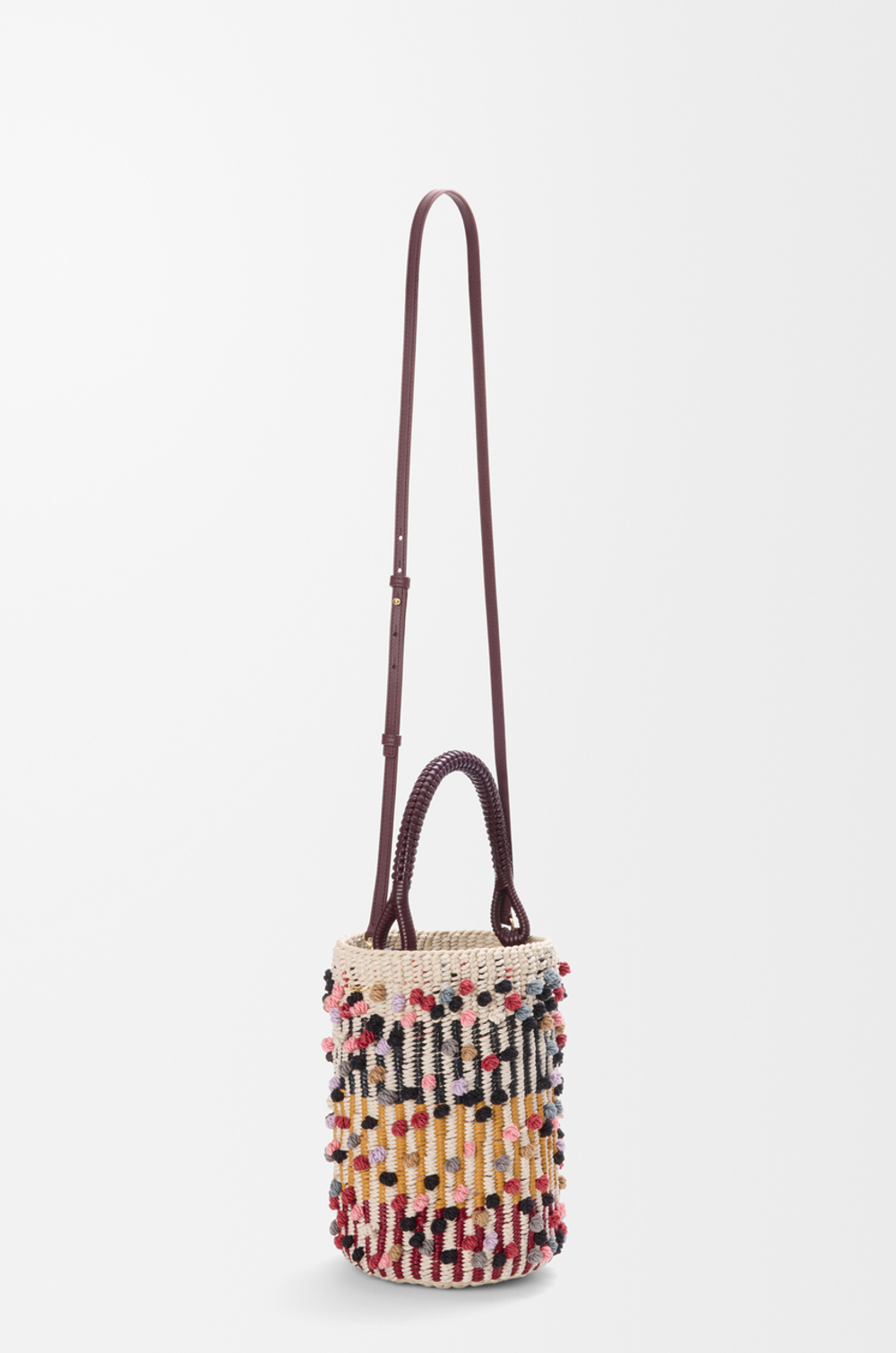 Loewe x Albers Сумка-корзинка плетеная из кожи, разноцветный