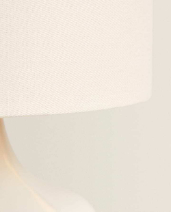 ZARA HOME МАЛЕНЬКАЯ НАСТОЛЬНАЯ ЛАМПА С КЕРАМИЧЕСКИМ ОСНОВАНИЕМ