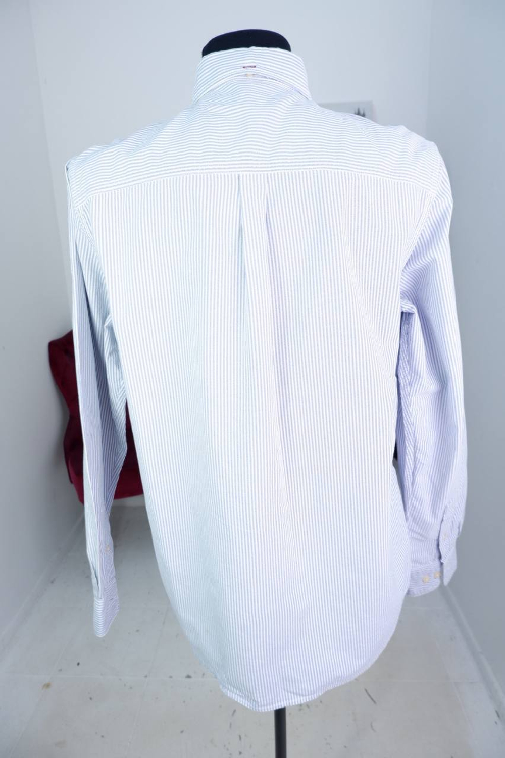 Рубашка Dressmann в полоску, маркировка L, визуально 50 размер