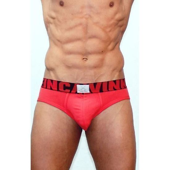 Мужские трусы брифы красные хлопок Calvin Klein X Word Trunk Red CK00392