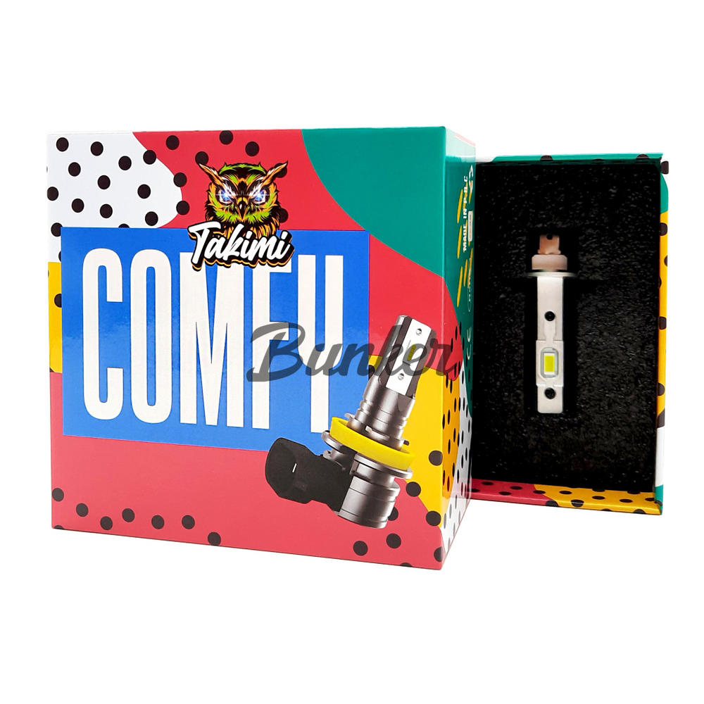 Светодиодные автомобильные LED лампы TaKiMi Comfy H1 mini 6000K 12V