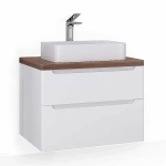 Тумба с раковиной Jorno Wood 80 белая