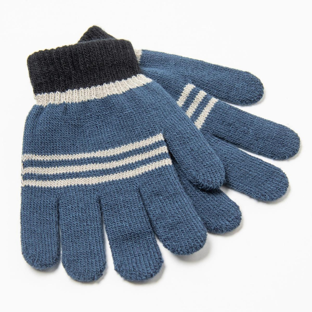 Перчатки детские, цвет синий, р. 14/ 9879985 Rossini, 1 шт.