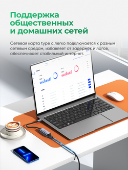 Гигабитный LAN-адаптер Type-C 3.0 VegGieg