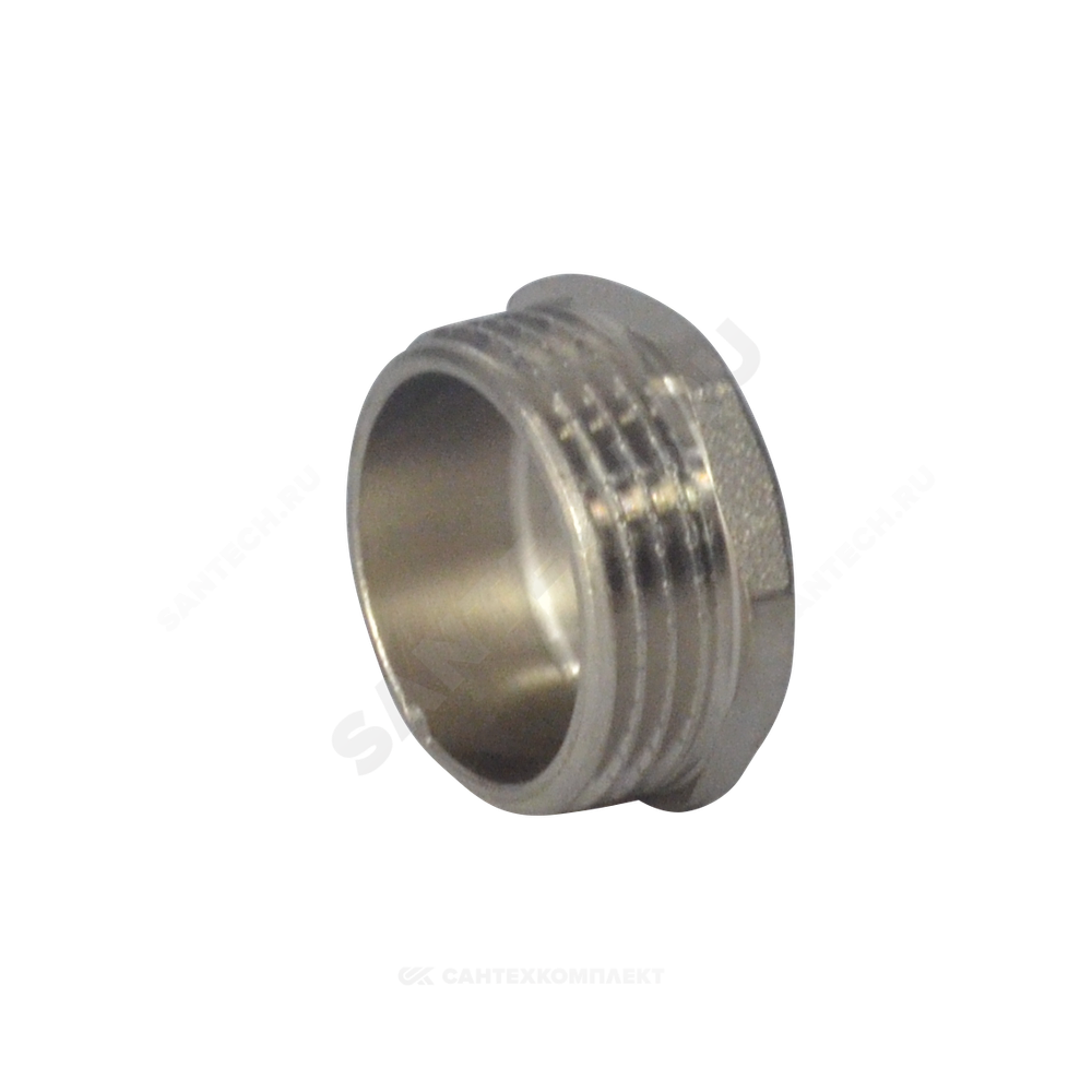 Заглушка латунь никель Ду 20 (3/4") НР SantechSystems