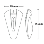Розовый клиторальный вибростимулятор 11,5см Shunga OBI SH-OBI-102