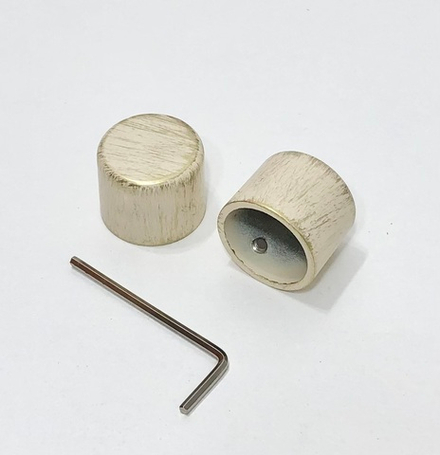 Наконечники "Заглушка Ост" d20 мм, цвет ваниль золото