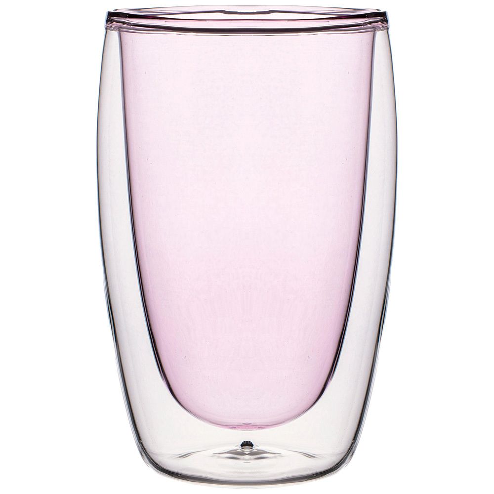 СТАКАН С ДВОЙНЫМИ СТЕНКАМИ "DOUBLE-WALL" 450 МЛ. ДИАМЕТР=8,5 СМ. ВЫСОТА=14,5 СМ (КОР=48ШТ.)