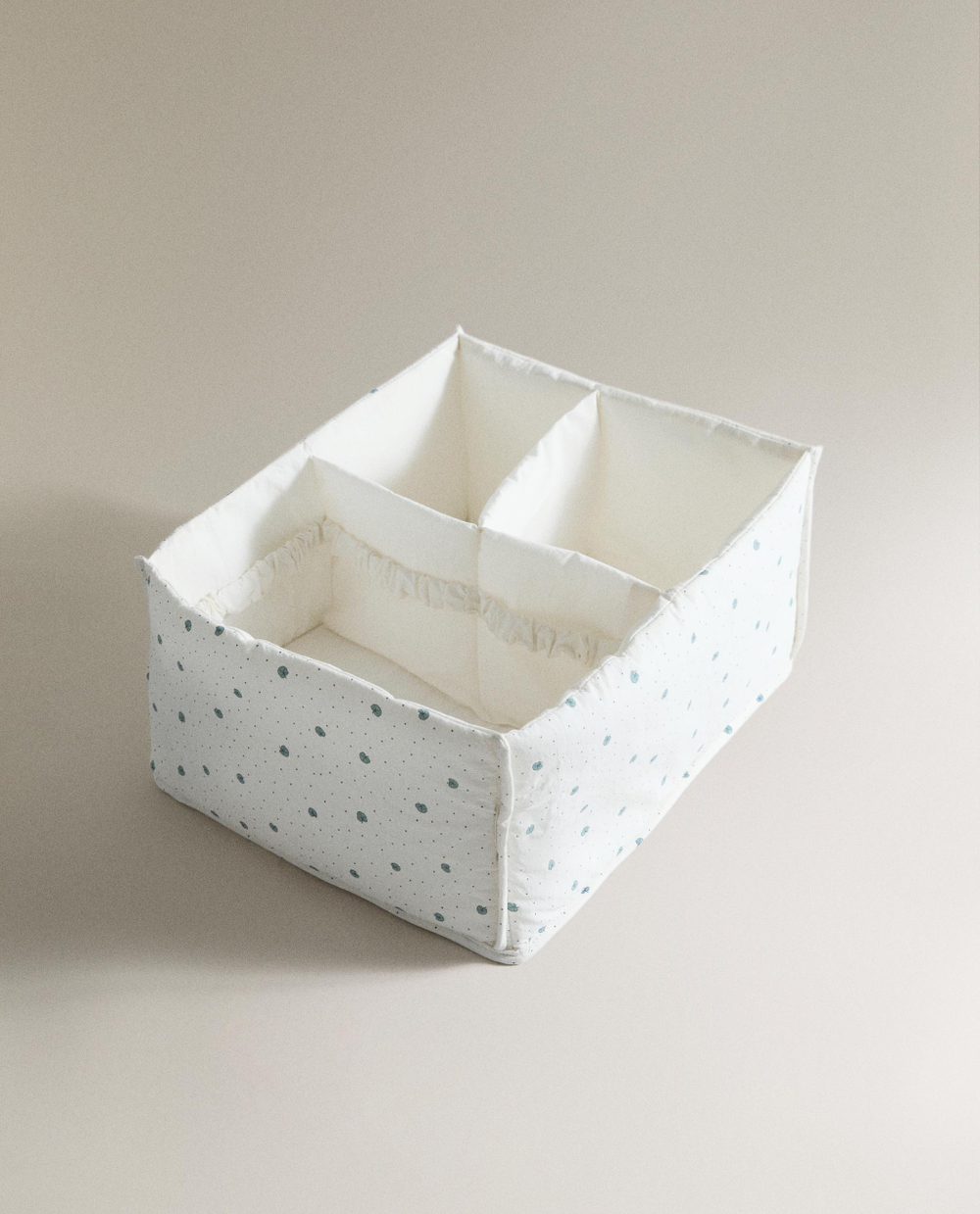 Zara Home Корзина из хлопка, цвет бежевый, 30 см