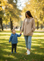 Толстовка женская худи с капюшоном оверсайз хлопок