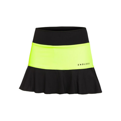 Женская теннисная юбка Endless Lace Skirt Women - Black, Neon Green