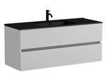 Тумба подвесная SANCOS Urban 1190х450х550, c двумя ящиками оснащенными доводчиками, белый глянец , арт. UR120-1W