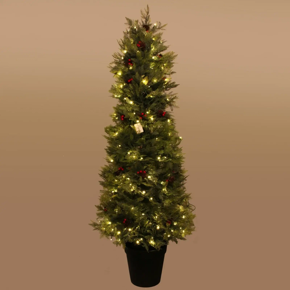 Ёлка светодиодная «Лесная радость» 150 см (616 веток), 180 ламп LED, цвет свечения-Теплый белый