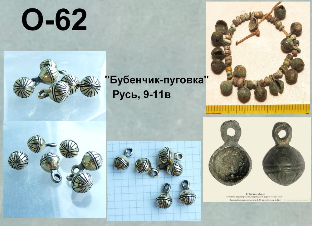 Пуговица. Бубенчик. Русь 9-11 в.