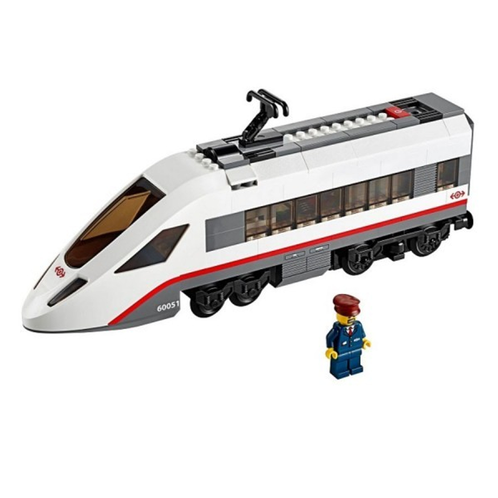 LEGO City: Скоростной пассажирский поезд 60051 — High-speed Passenger Train — Лего Сити Город