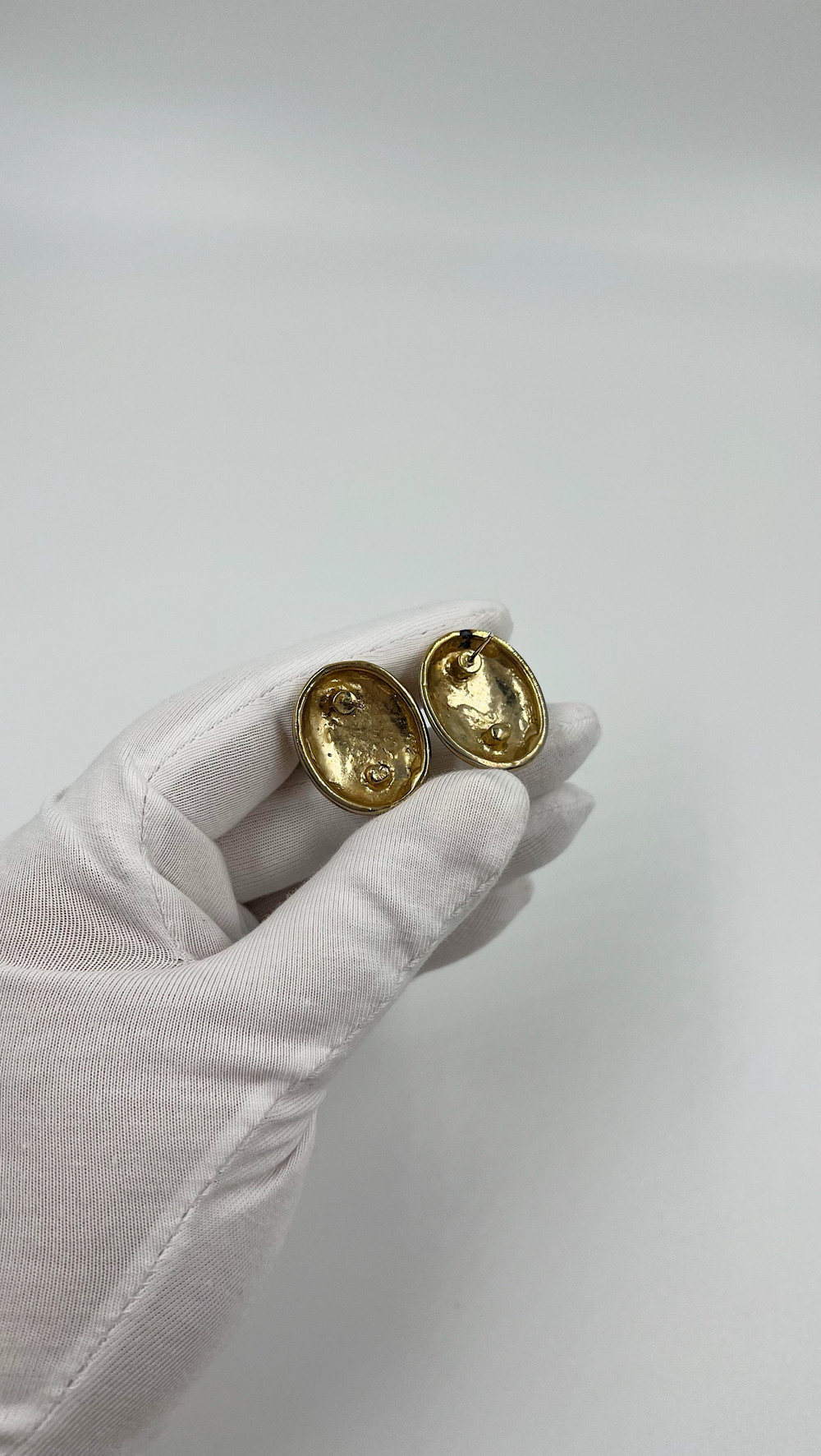 Серьги жемчужные овальные