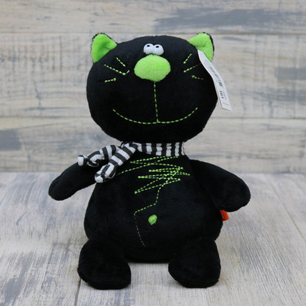 Кот Батон черный 30 см