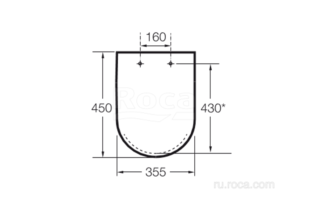 Крышка для чаши Roca Dama-N Soft Close 801782004