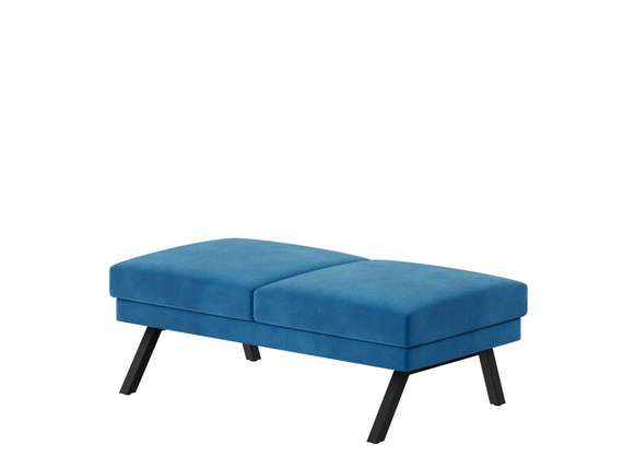 Алдо Банкетка двухместная ALD-04 Velutto 54/Металл Черный 1430*680*470