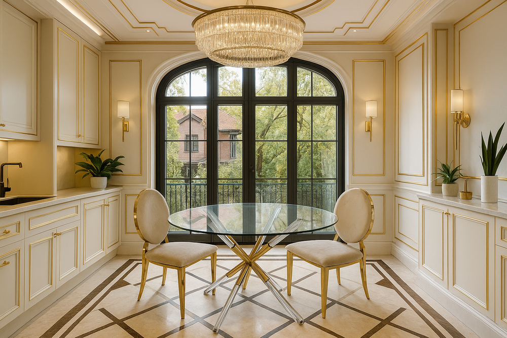 Стол обеденный Ist Casa Брайт, 110x110 см, прозрачный