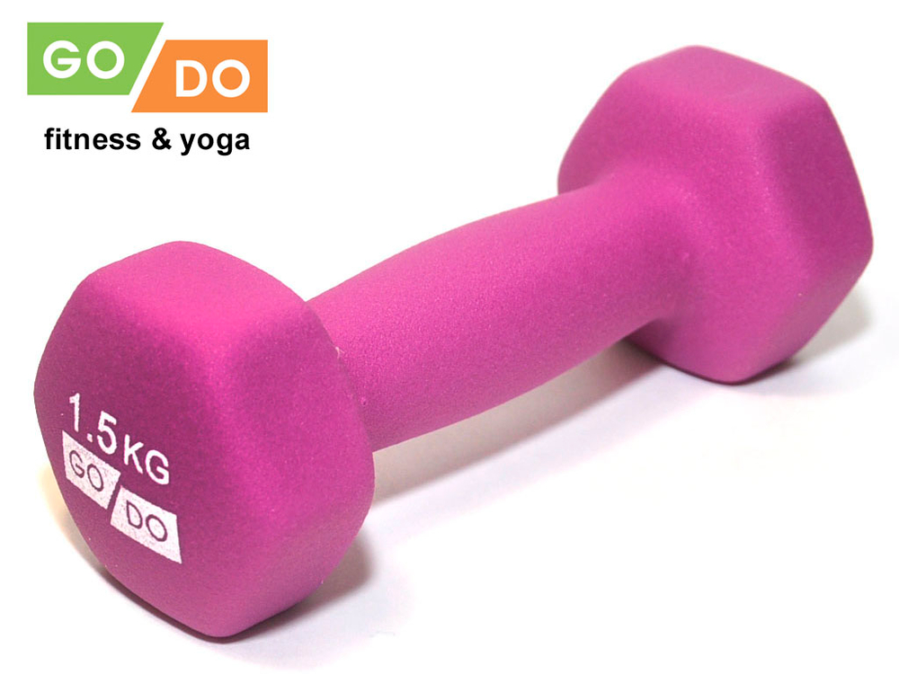 Гантель матовая в неопреновой оболочке GO DO