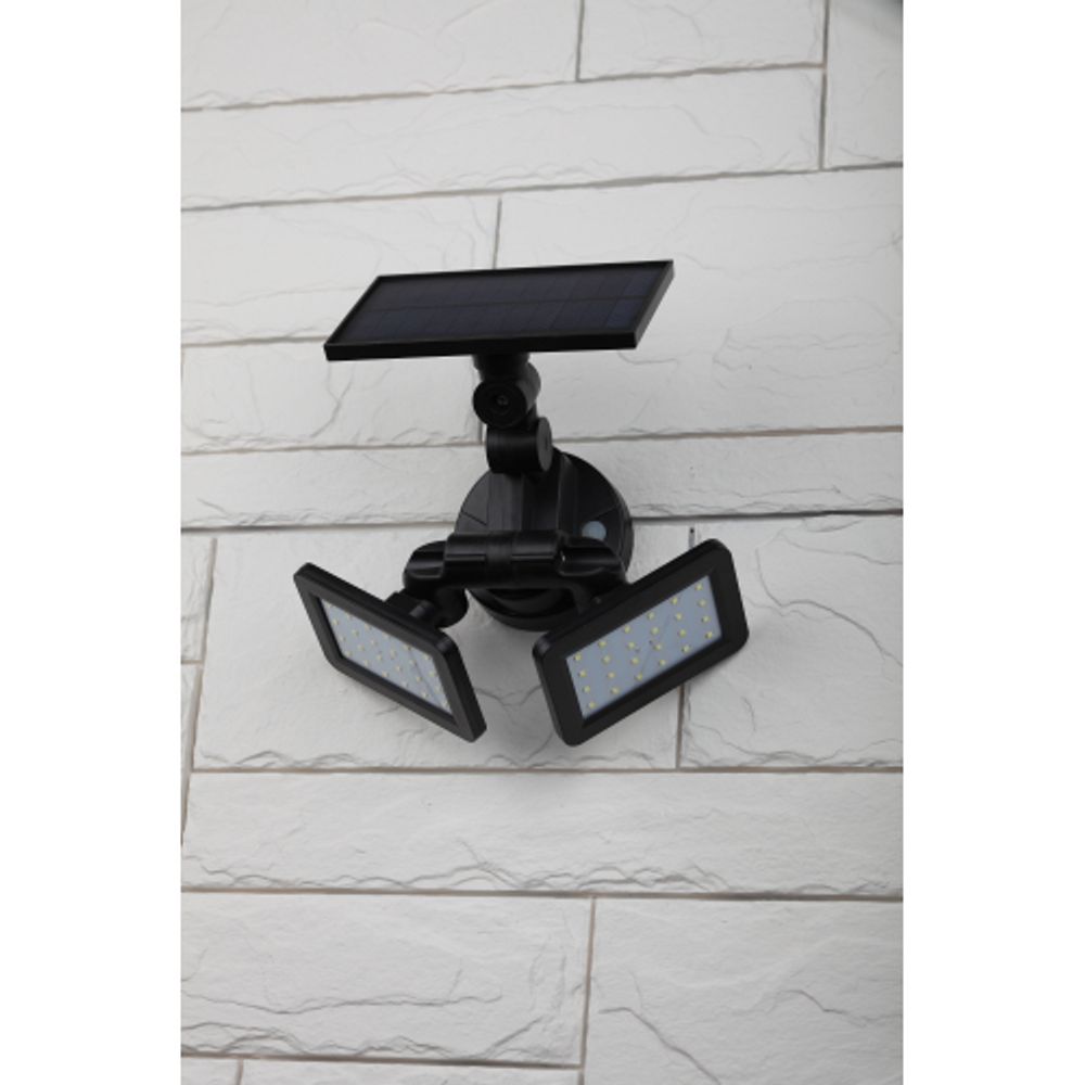 ERAFS020-41 ЭРА Фасадный светильник с двумя световыми панелями на солнечной батарее,2х24LED,180lm | Фасадная декоративная подсветка