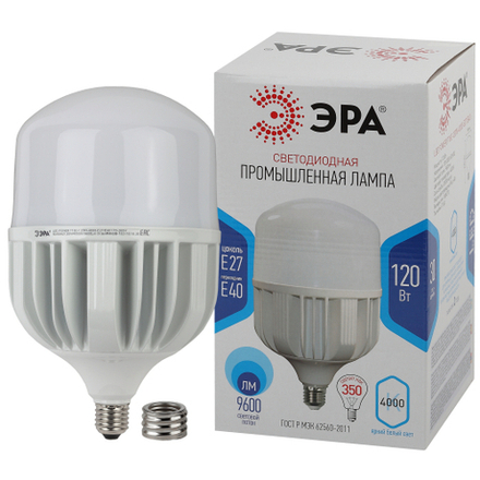 Лампа светодиодная ЭРА STD LED POWER T160-120W-4000-E27/E40 Е27 / Е40 120 Вт колокол нейтральный белый свет