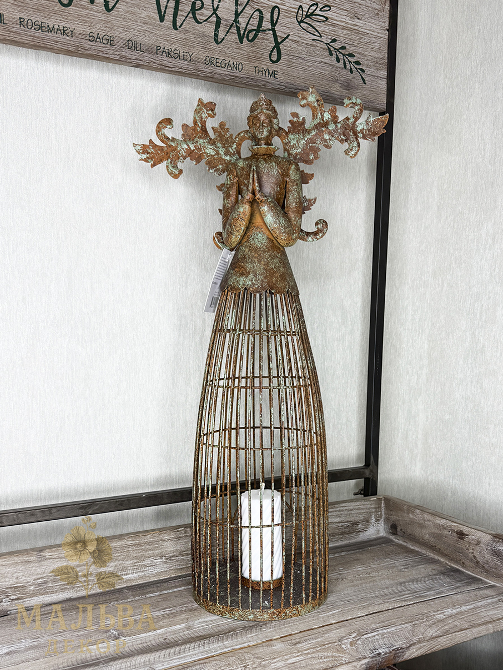 Подсвечник "Античный Ангел" 29x17x58 см