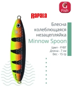 Блесна для рыбалки колебалка Minnow Spoon, 8см, 22гр