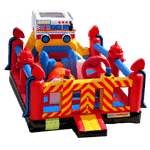 Надувной батут "Пожарная площадка" 6*4*4 м