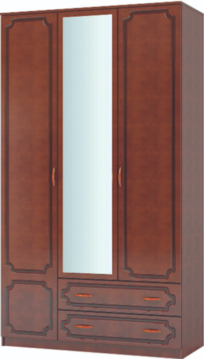 Шкаф ШР-3 Лак платье и белье 1 зеркало