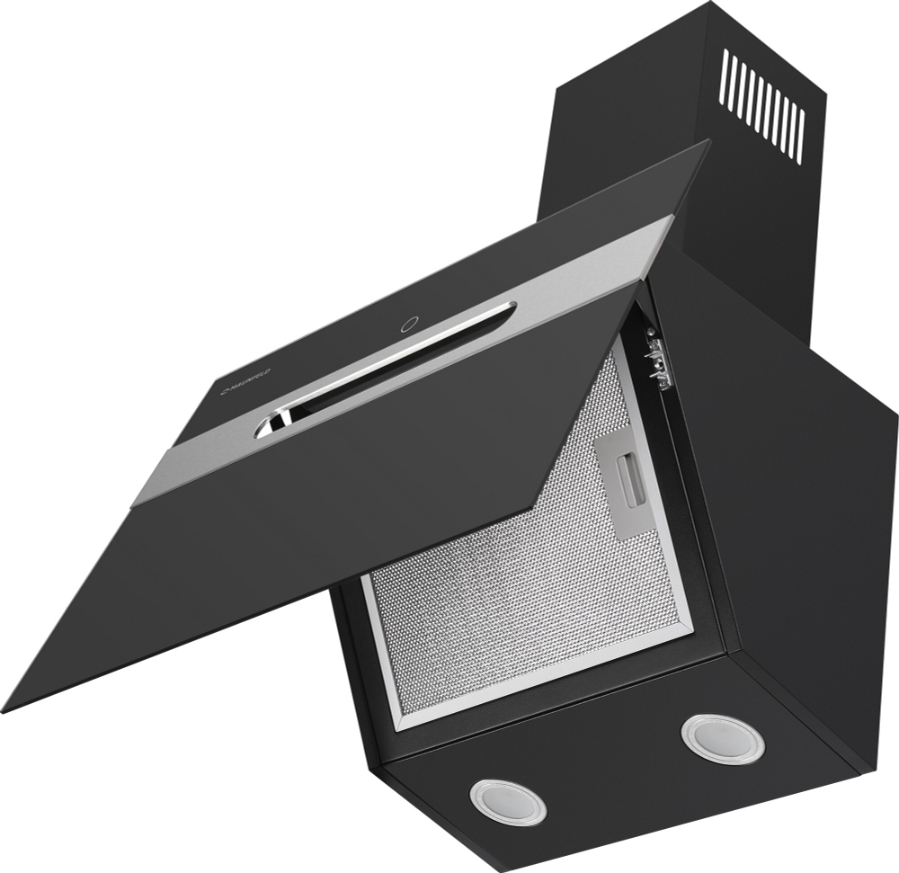 Кухонная вытяжка MAUNFELD Moon 60 черный\вставка сатин фото 3