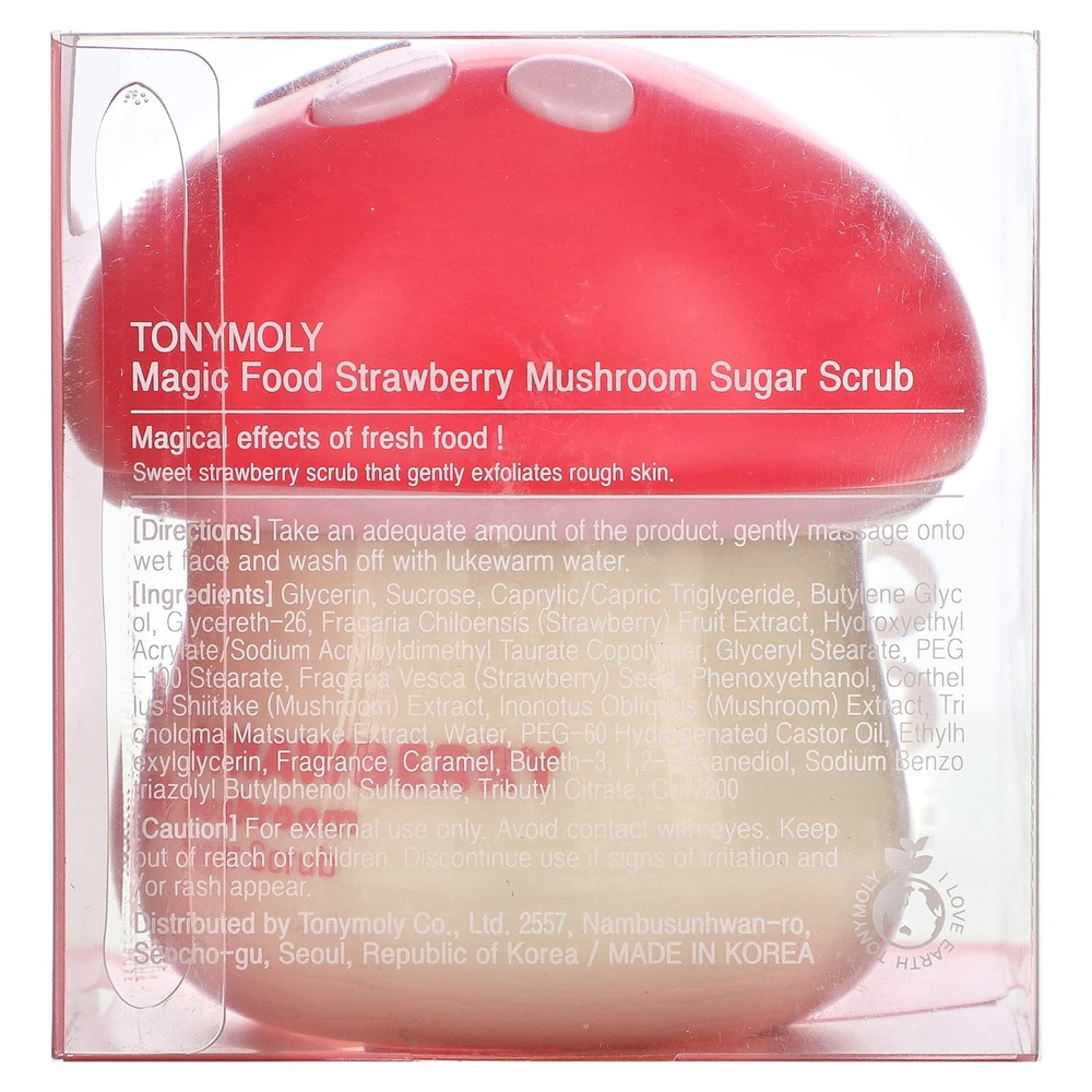 TonyMoly, Сахарный скраб с грибами и клубникой, 70 мл