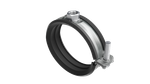 Хомут быстрой фиксации с изоляцией с гайкой М8 для труб d 1 1/4"