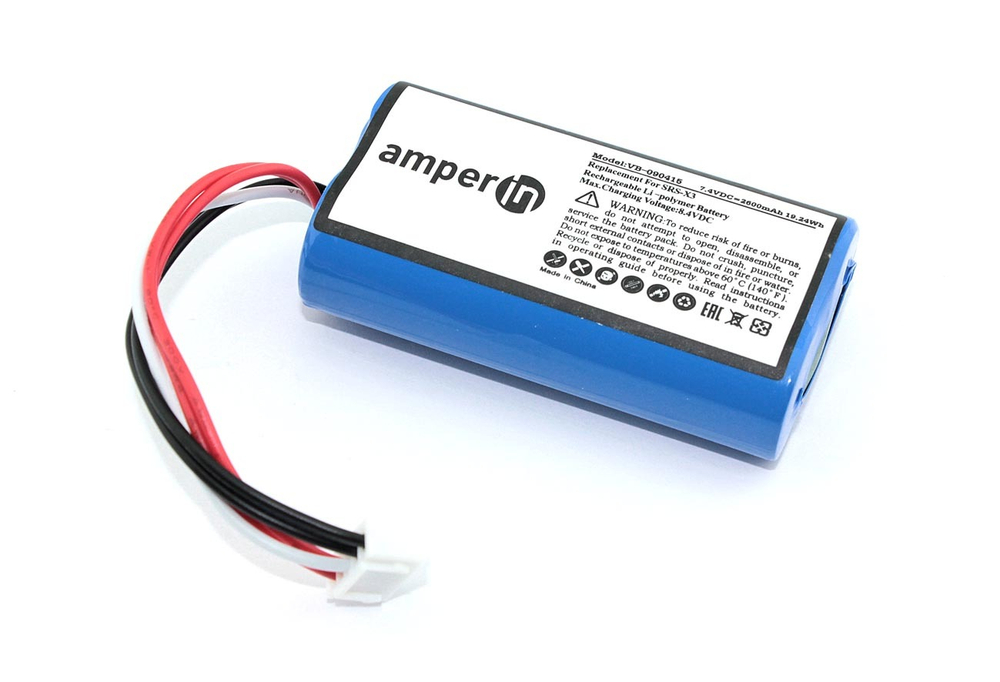 Аккумуляторная батарея Amperin для Sony SRS-X3  7.4V  2600mAh  19.24Wh